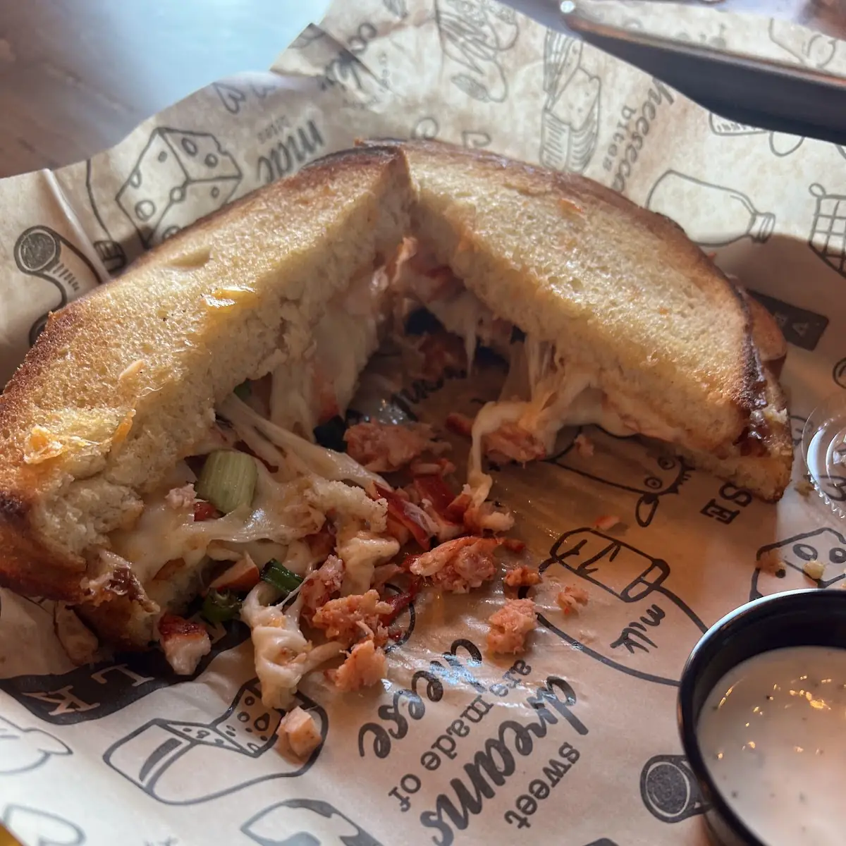 Lobster Mac and Cheese Sandwich