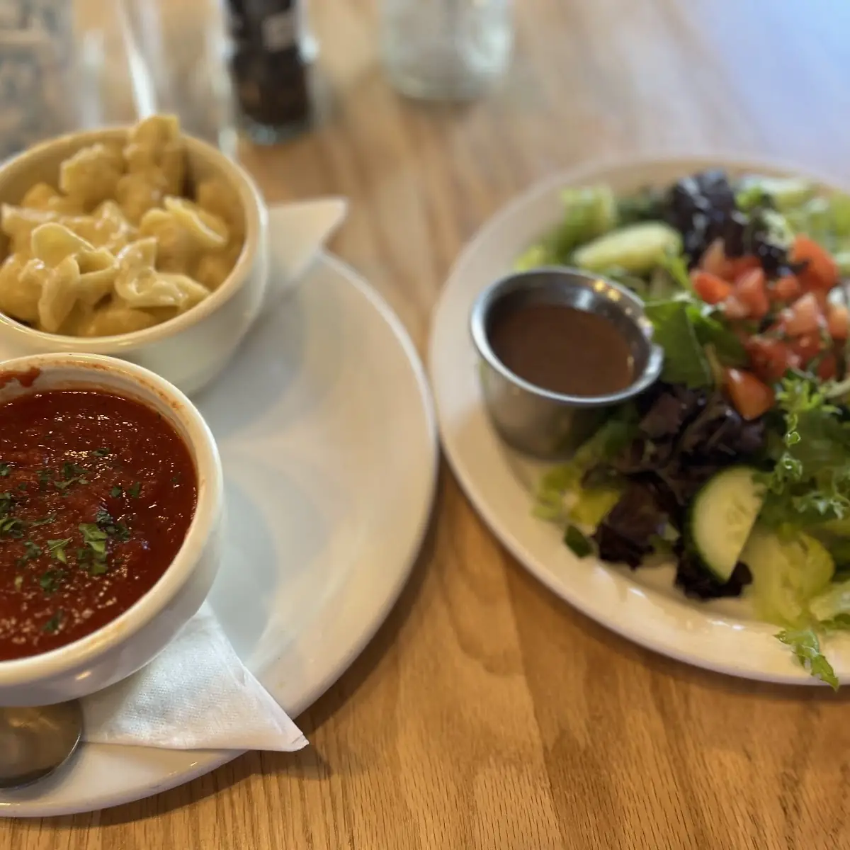 Tomato Soup and Salad Combo