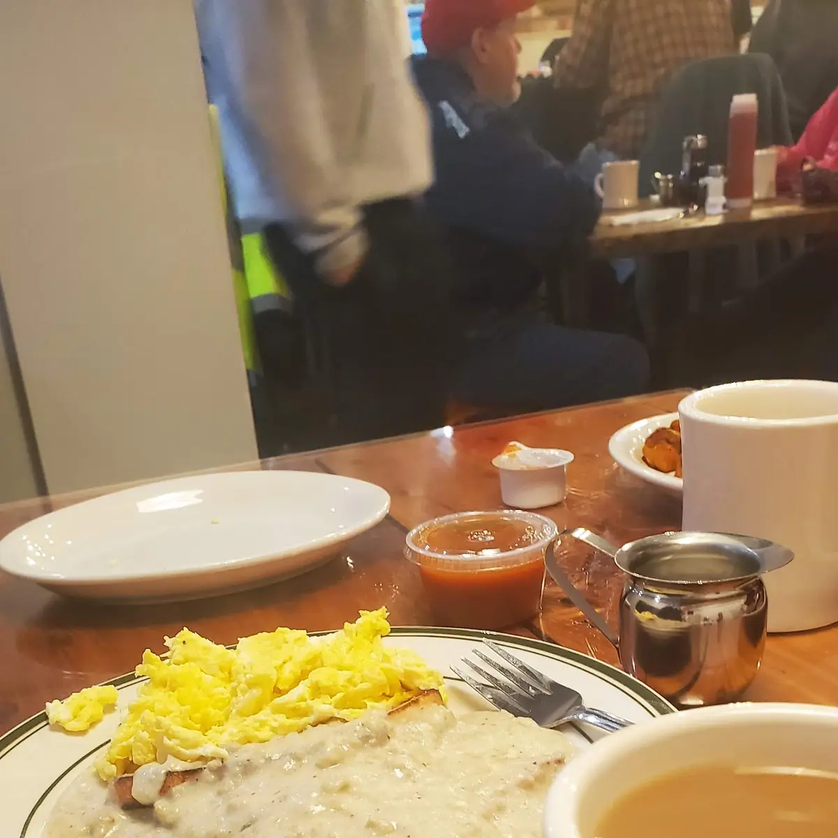 Sausage Gravy over Toast