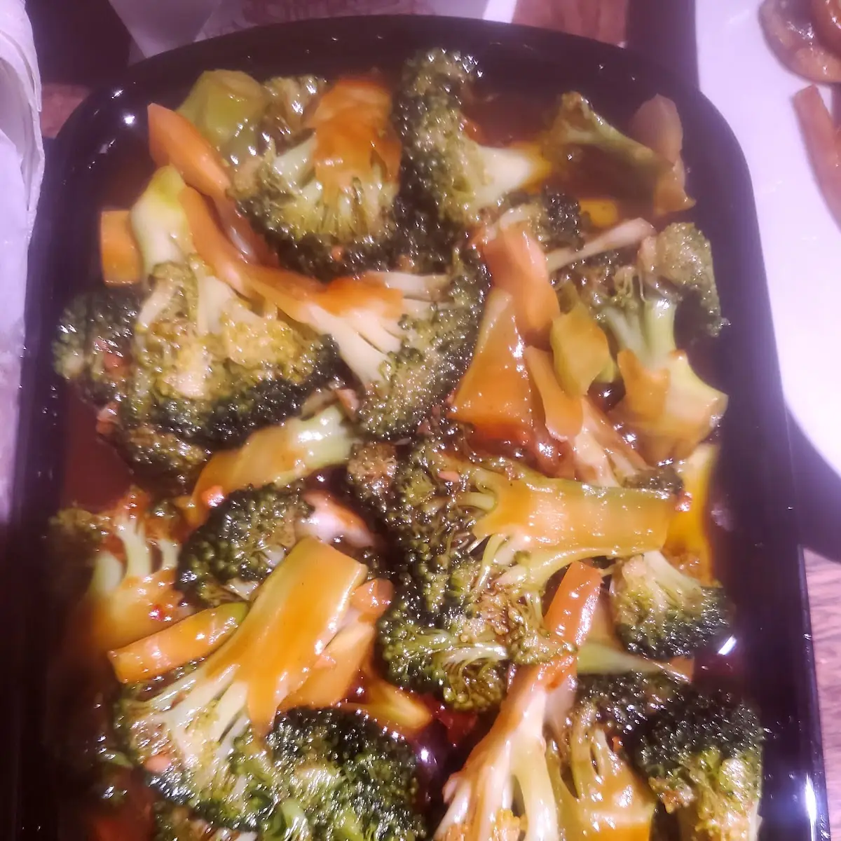 Broccoli in Brown Sauce