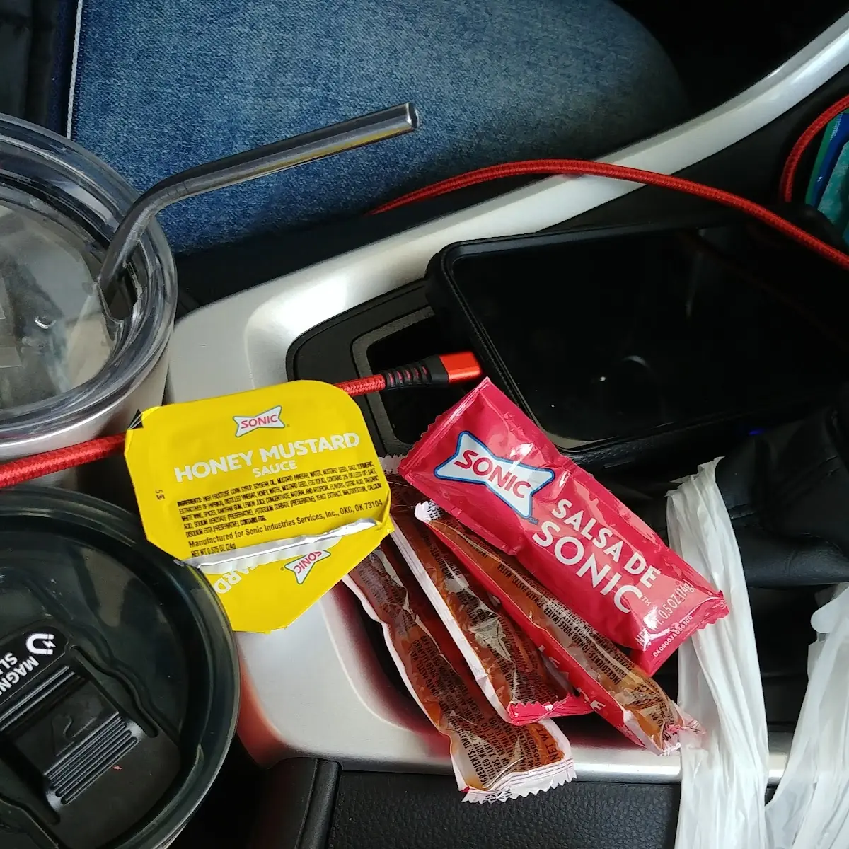 Honey Mustard Sauce and Salsa Packets