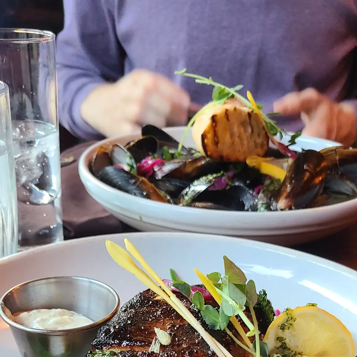 Sea Bass and Crab Risotto
