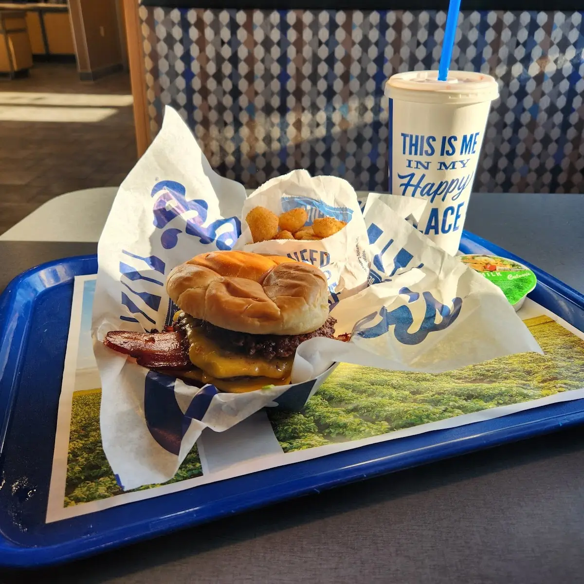 Bacon Double Cheeseburger Combo with Cheese Curds