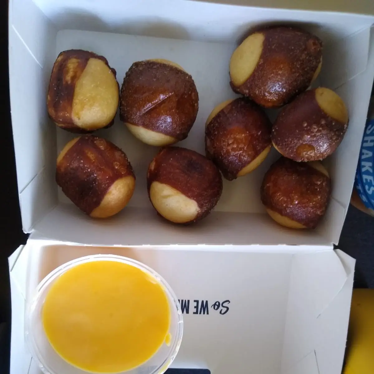 Pretzel Bites with Cheese Dip