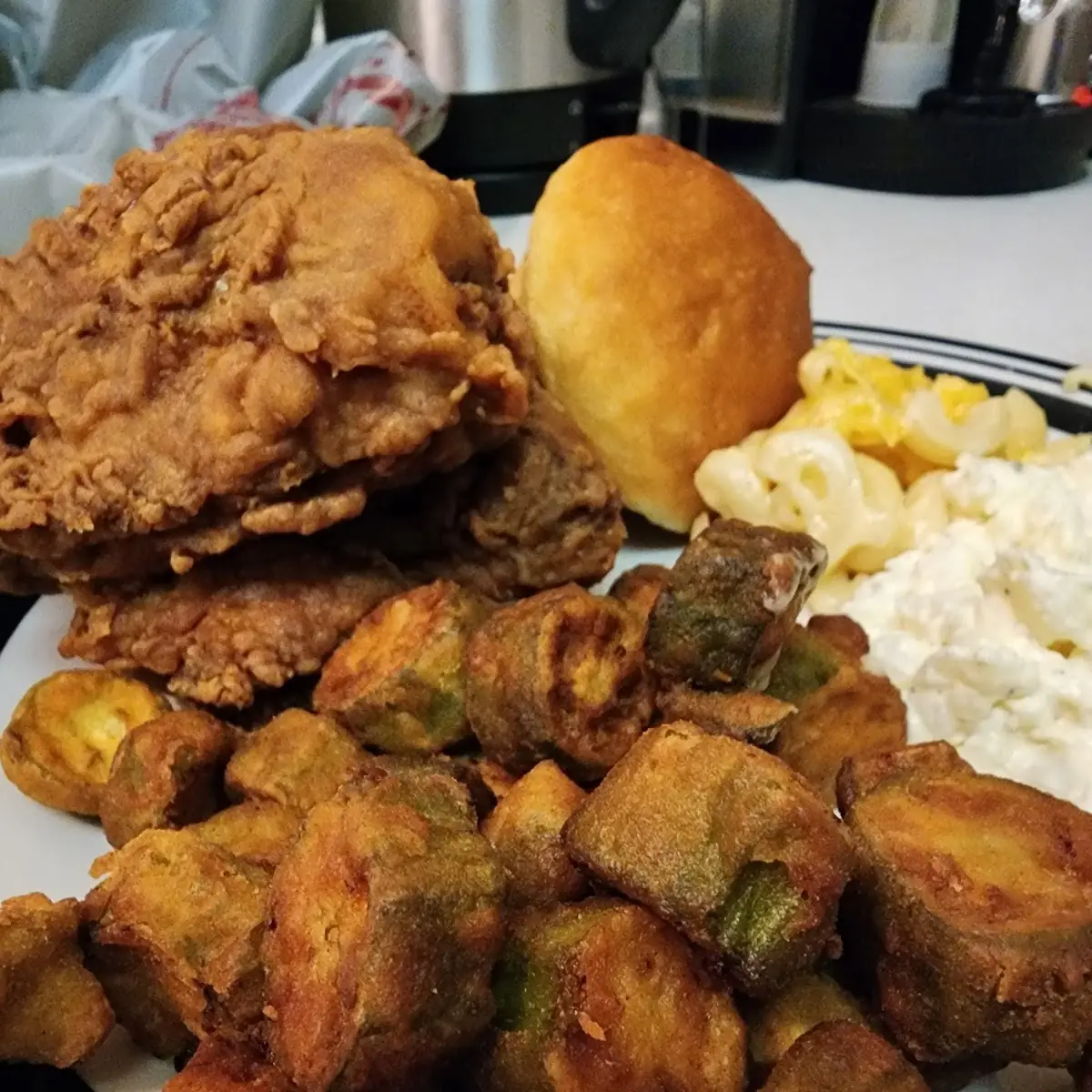 Fried Chicken Spicy Fried Okra Spicy