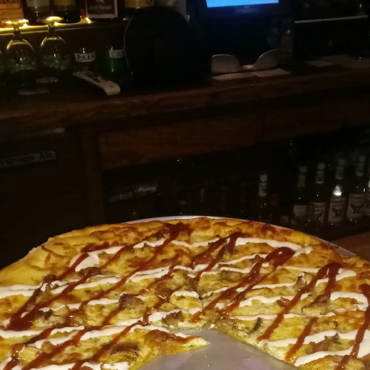 Chicken Bacon Ranch Barbeque Pizza
