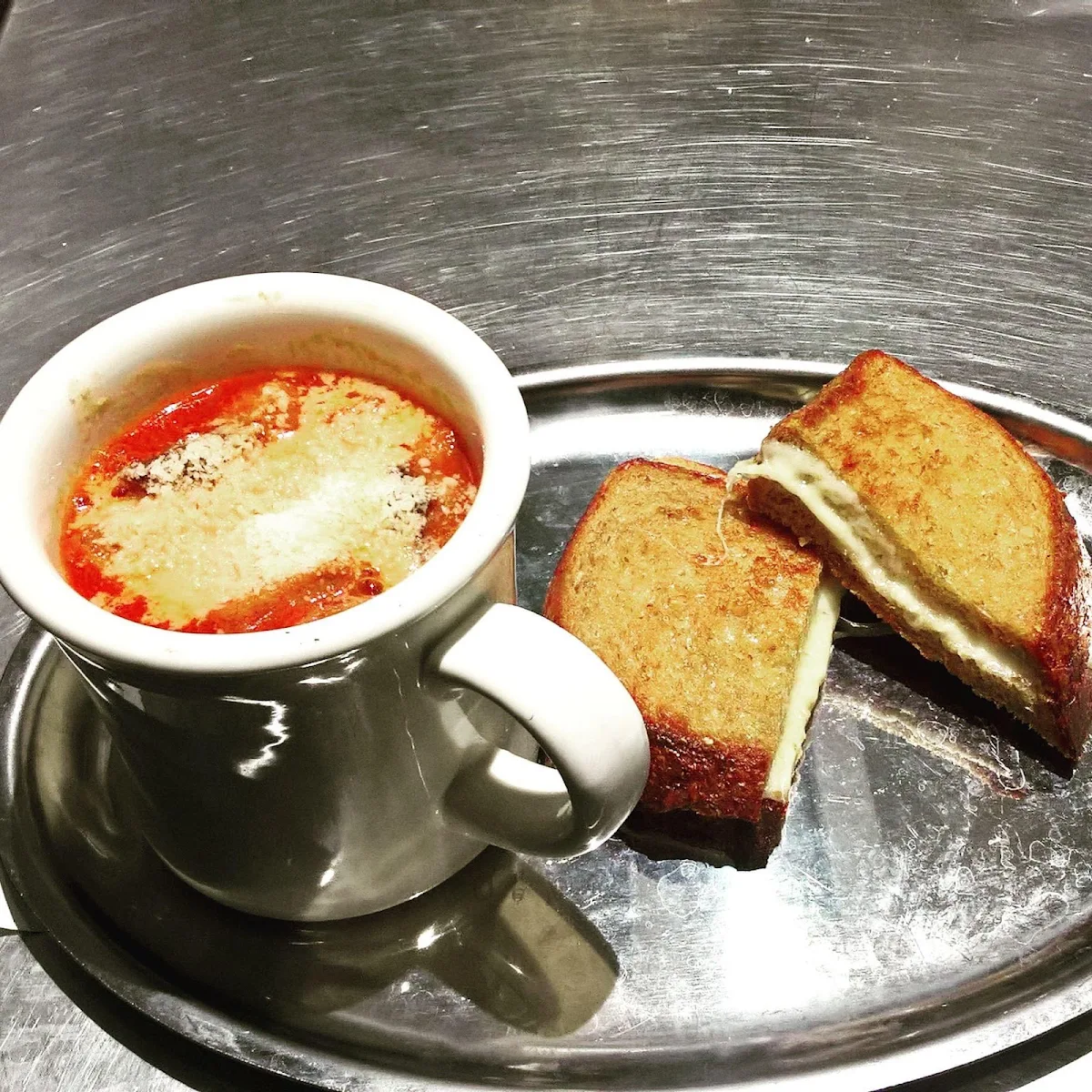 Grilled Cheese and Tomato Soup