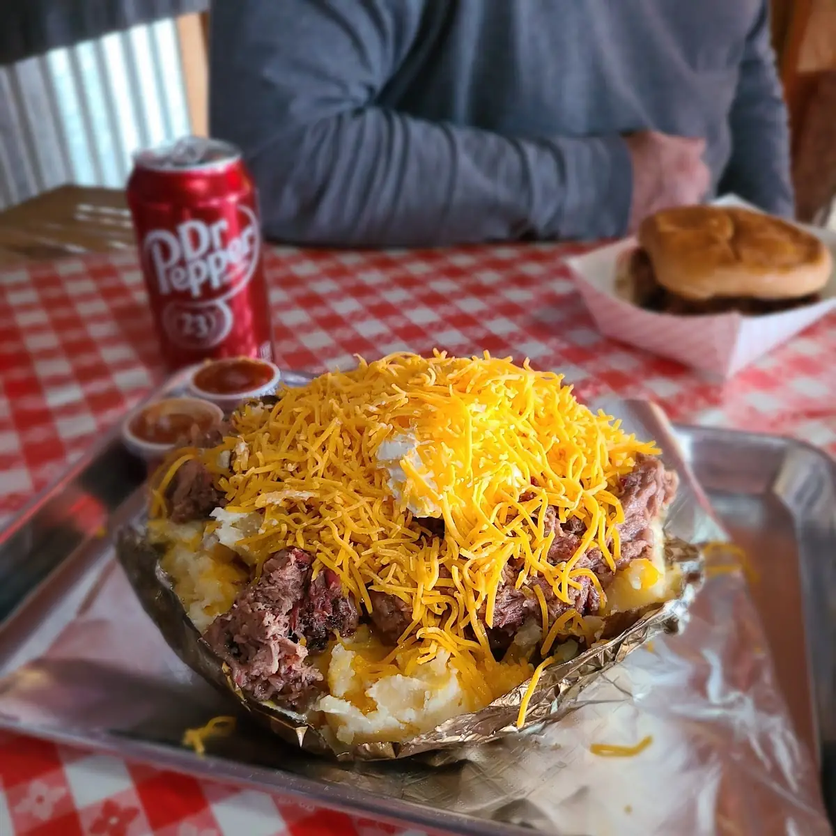 Baked Potato Topped with Brisket