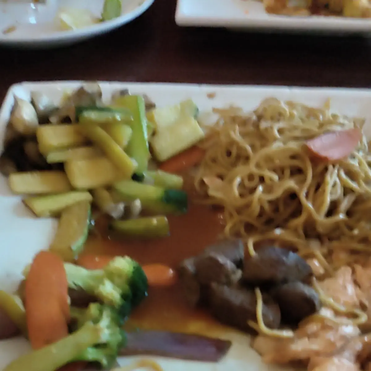 Salmon and Beef Teriyaki