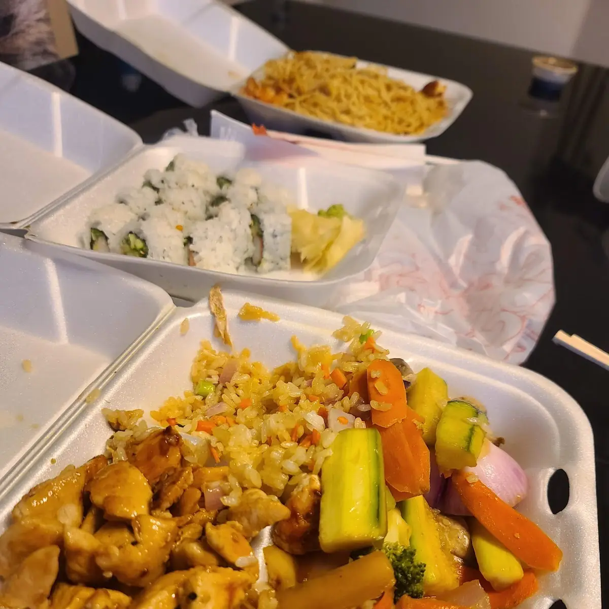 Teriyaki Chicken and California Roll