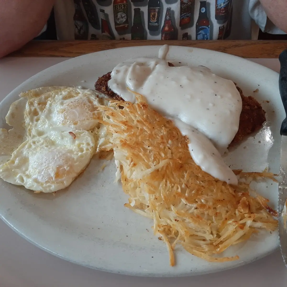 Chicken Fried Steak and Eggs Special