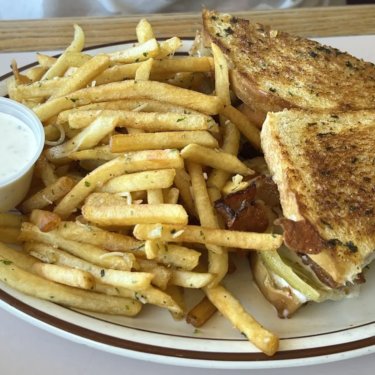 Chicken Sandwich and Fries