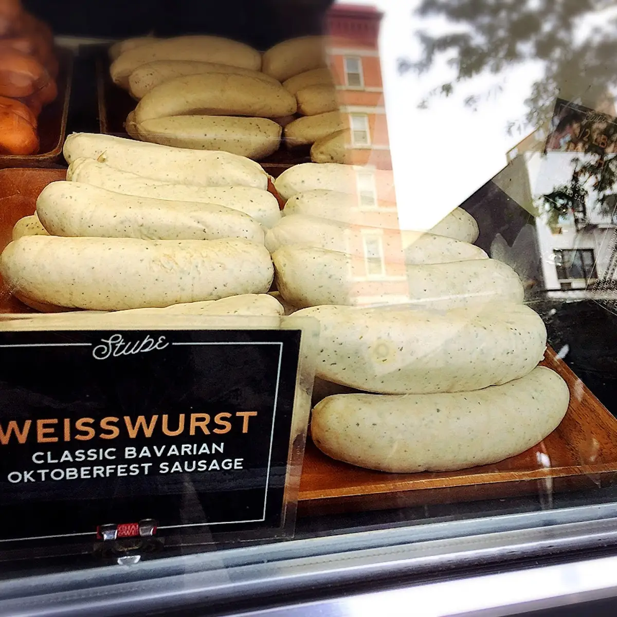 Bratwurst Knackwurst Weisswurst Bauernwurst