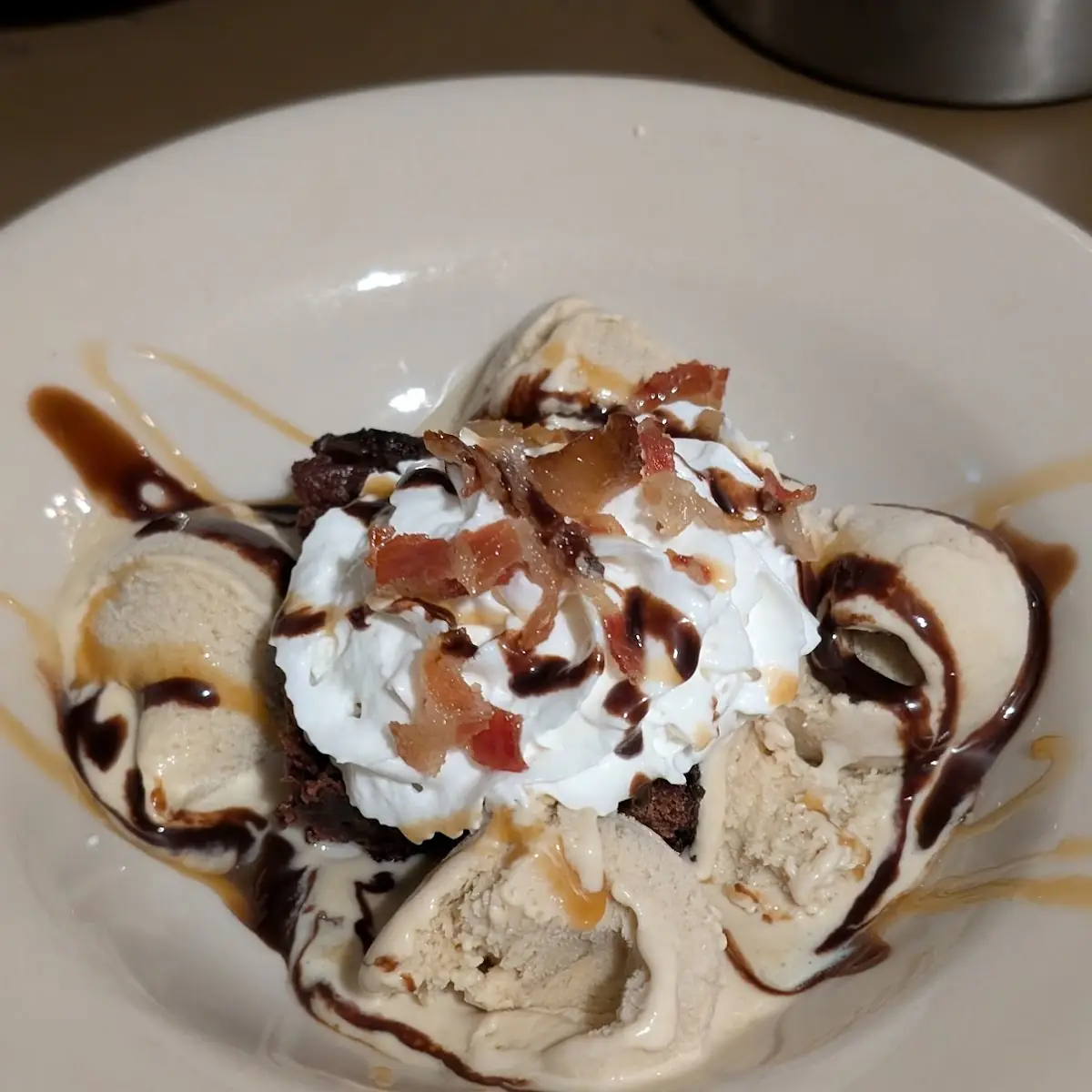 Maple Bourbon Brownie Sundae