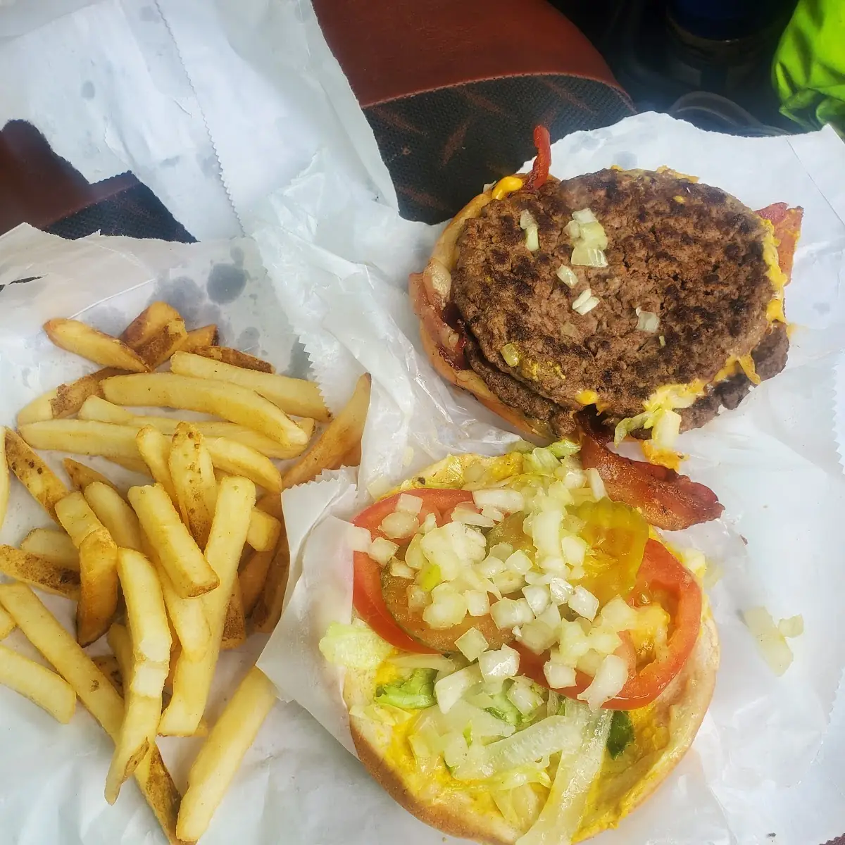 Double Cheese with Bacon Burger
