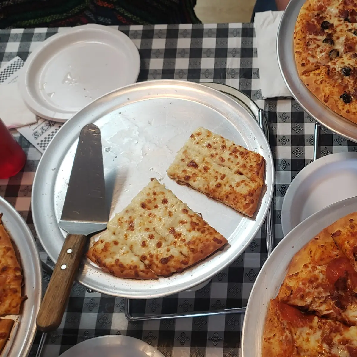 Medium Pizzas and Cheese Bread
