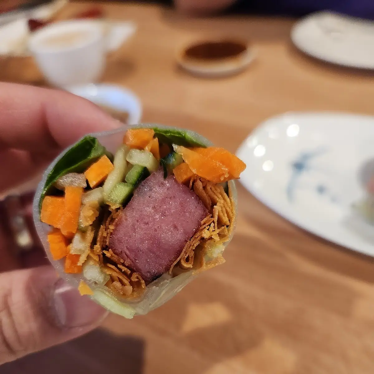 85. Banh Hoi Nem Nuong (Steamed Vermicelli with Grilled Pork Patty)