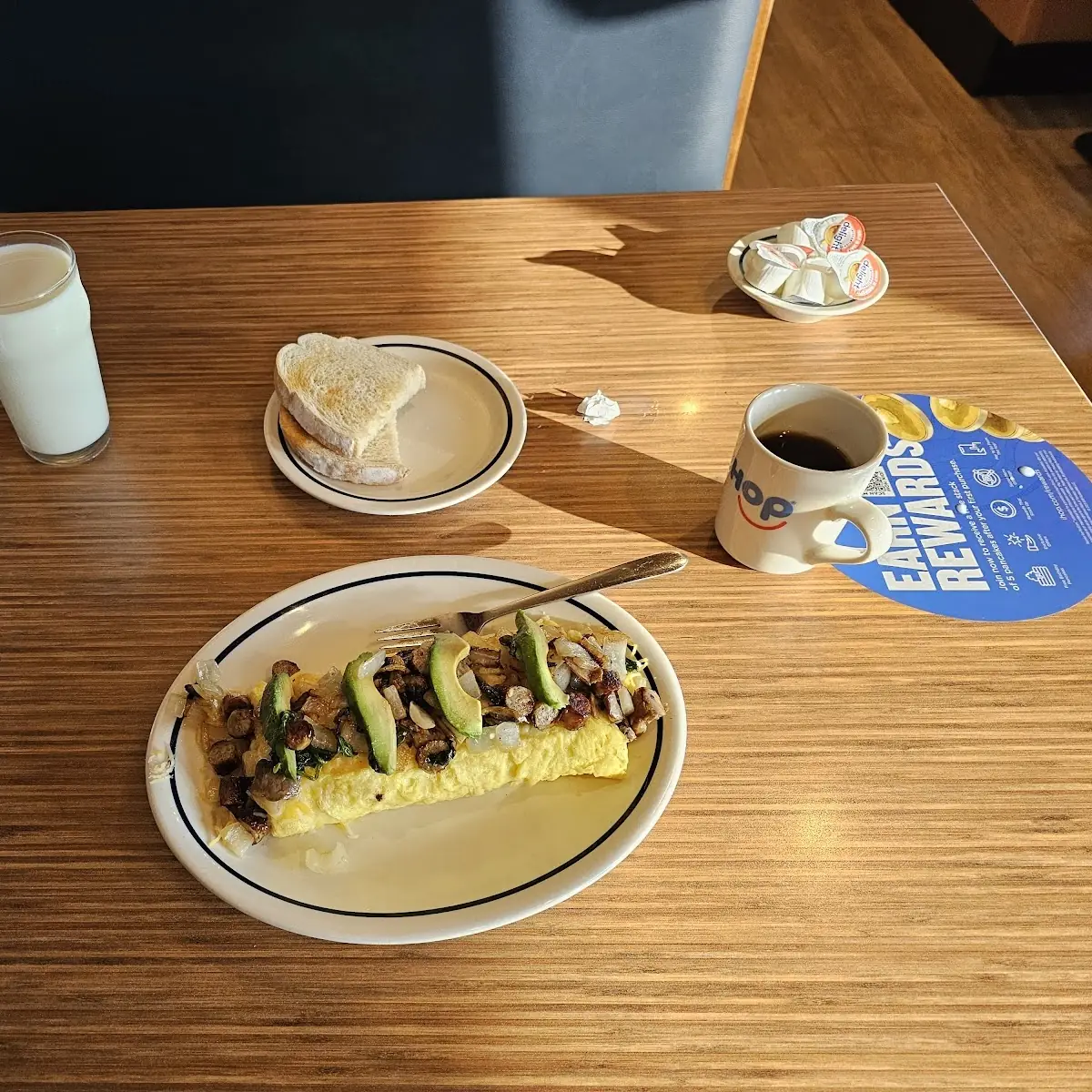Spinach Mushroom Omelet