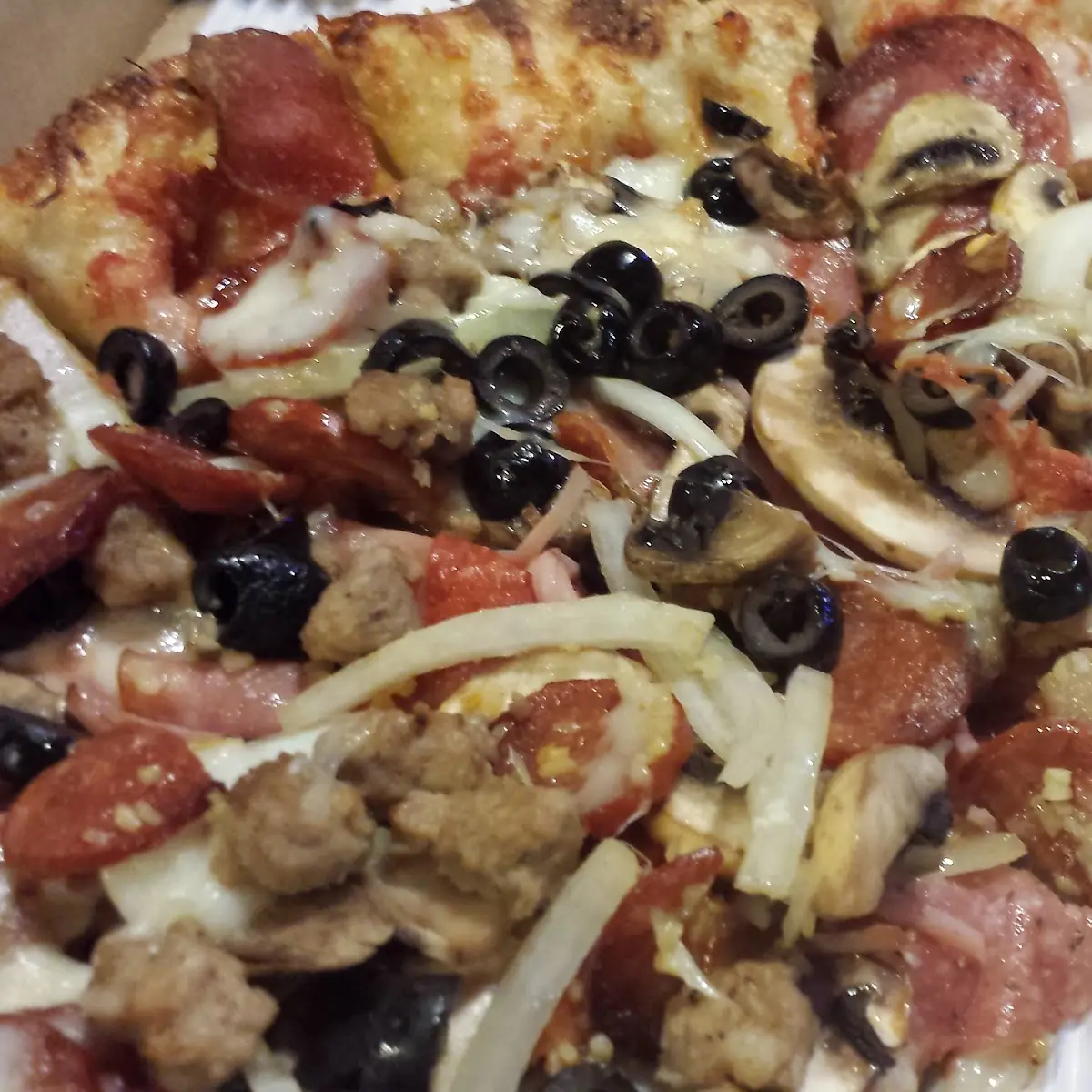 Combination Pizza Without Bell Peppers