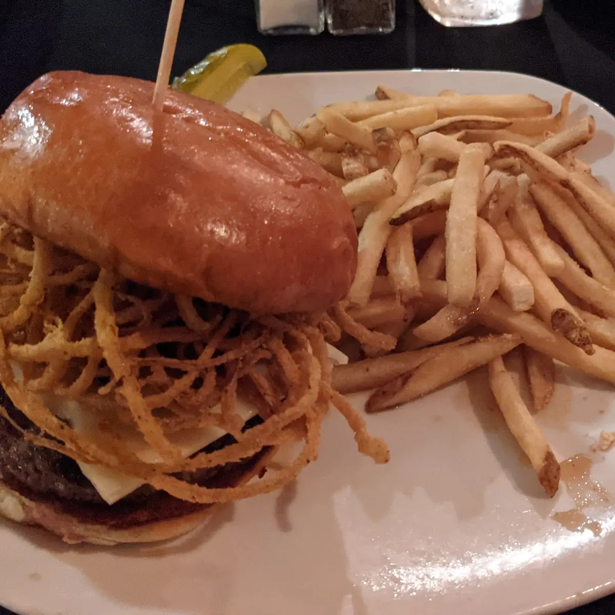 Burger and Fries