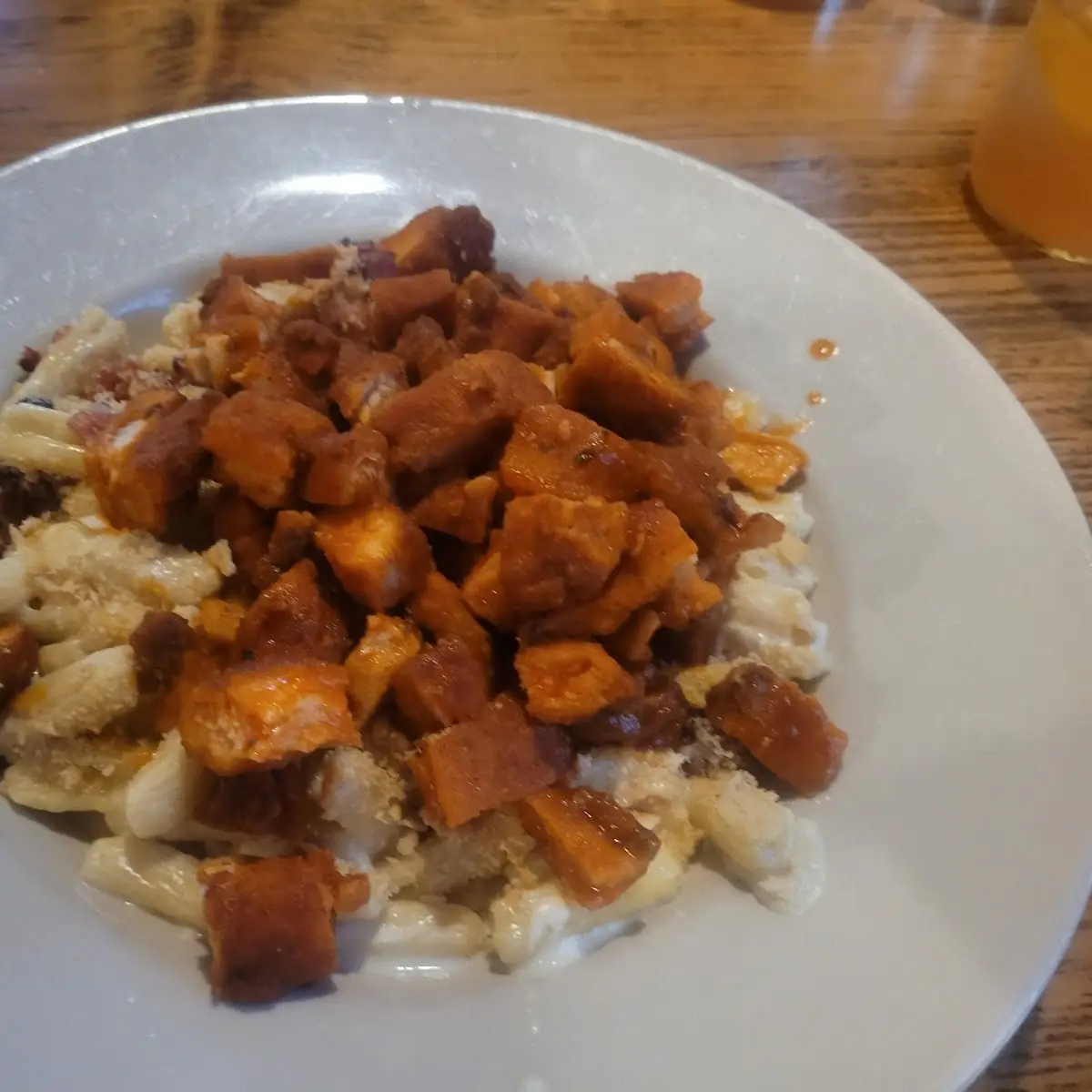 Mac and Cheese with Buffalo Chicken