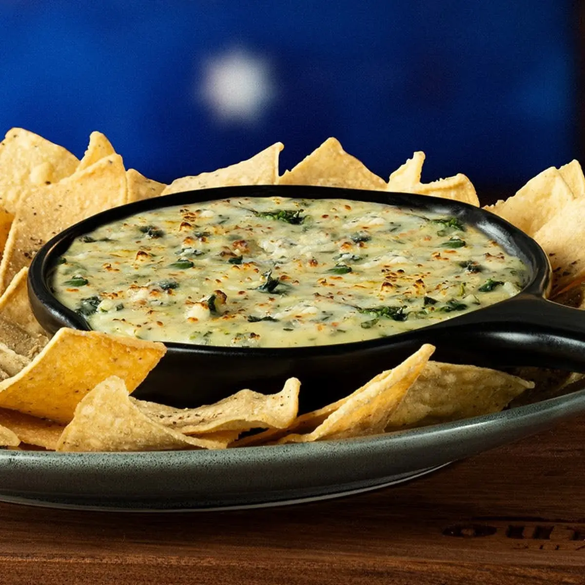 Spinach Artichoke Dip with Chips