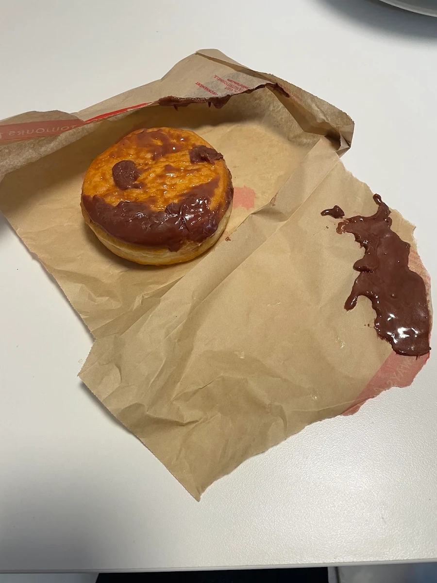Chocolate Creme Brulee Filled Timbit, Tim Hortons
