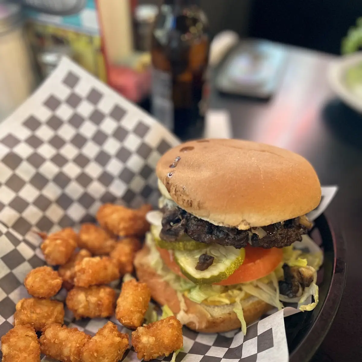 Mushroom Swiss Burger