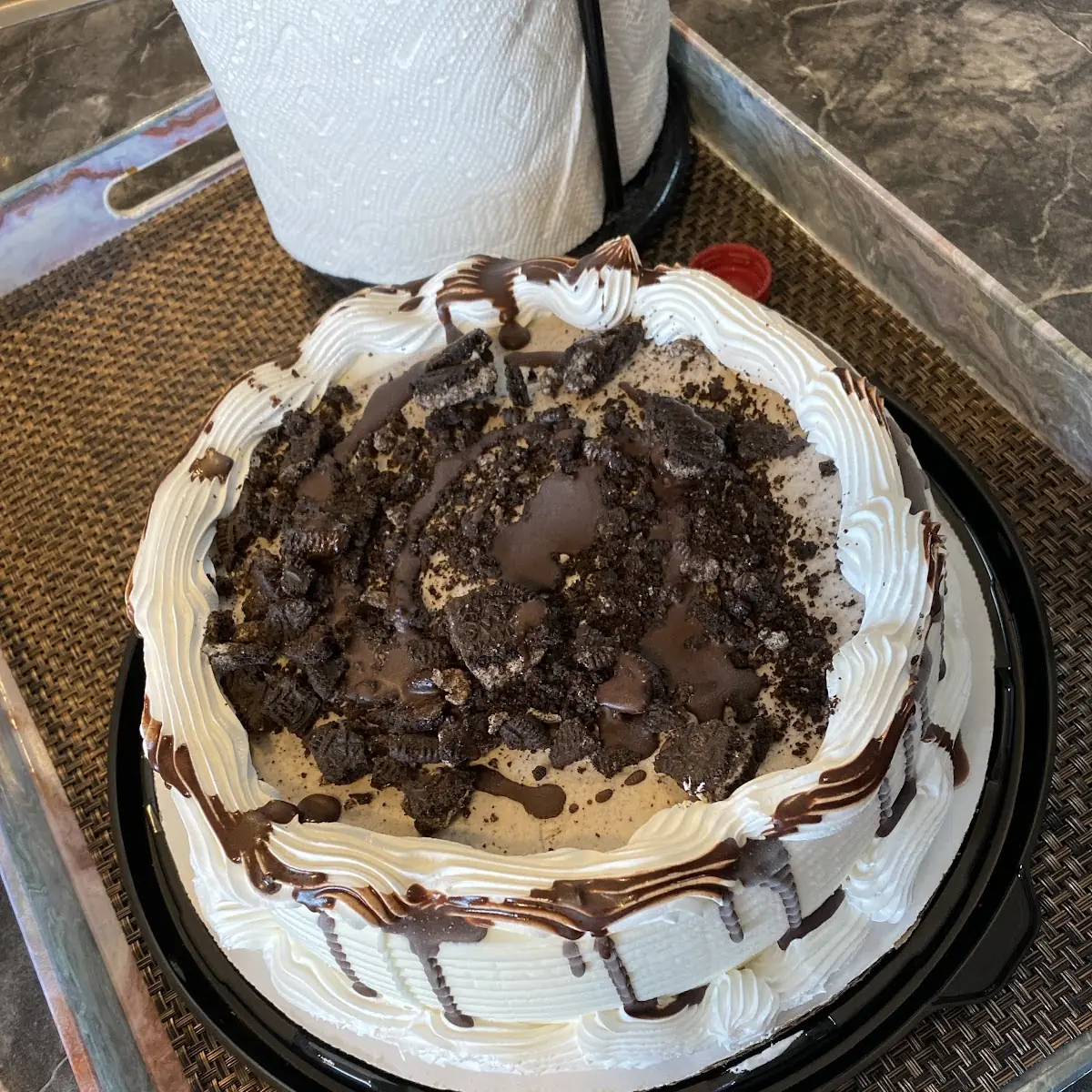 Reese Peanut Butter Cups Blizzard Cake