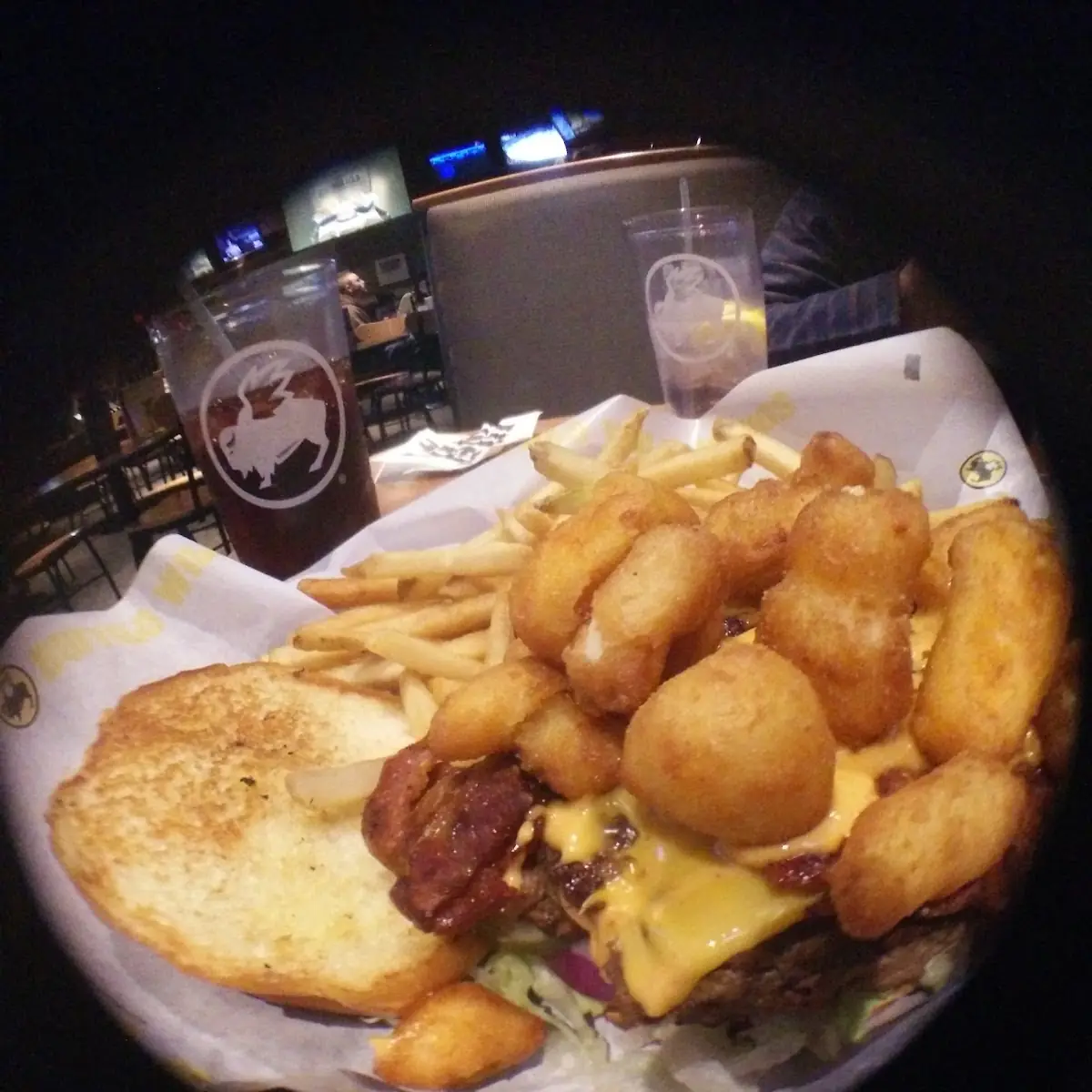 Cheese Curd Bacon Burger