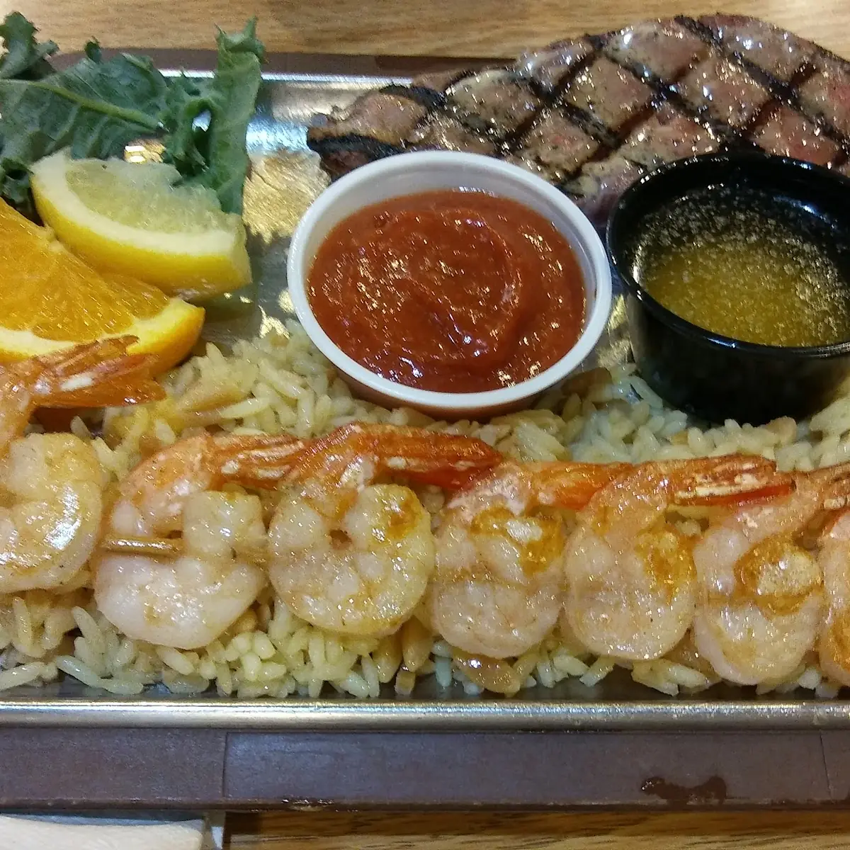 Sirloin & Grilled Shrimp