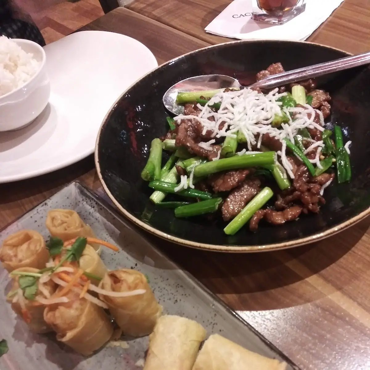 Honey Walnut Shrimp and Mongolian Beef