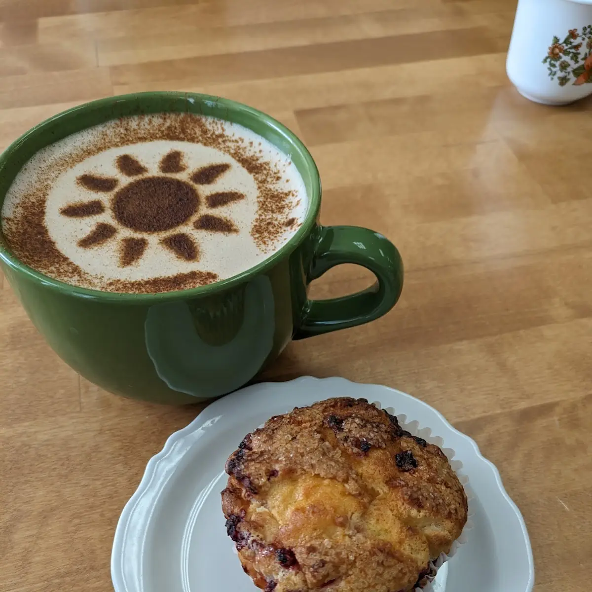 Chai Latte White Chocolate & Raspberry Muffin