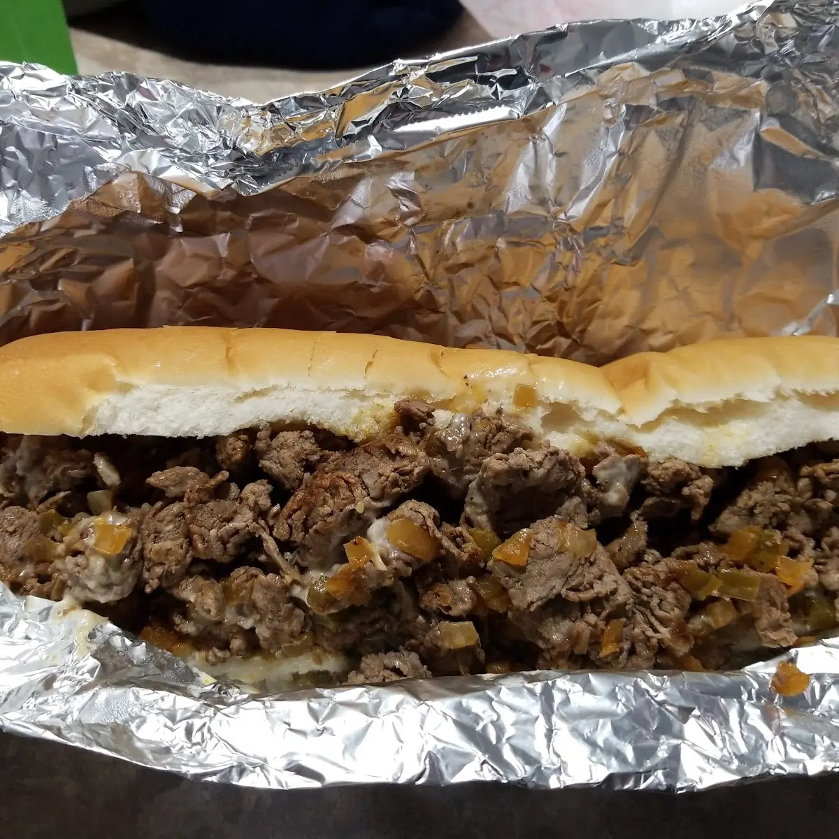Cheesesteak w Peppers & Onions
