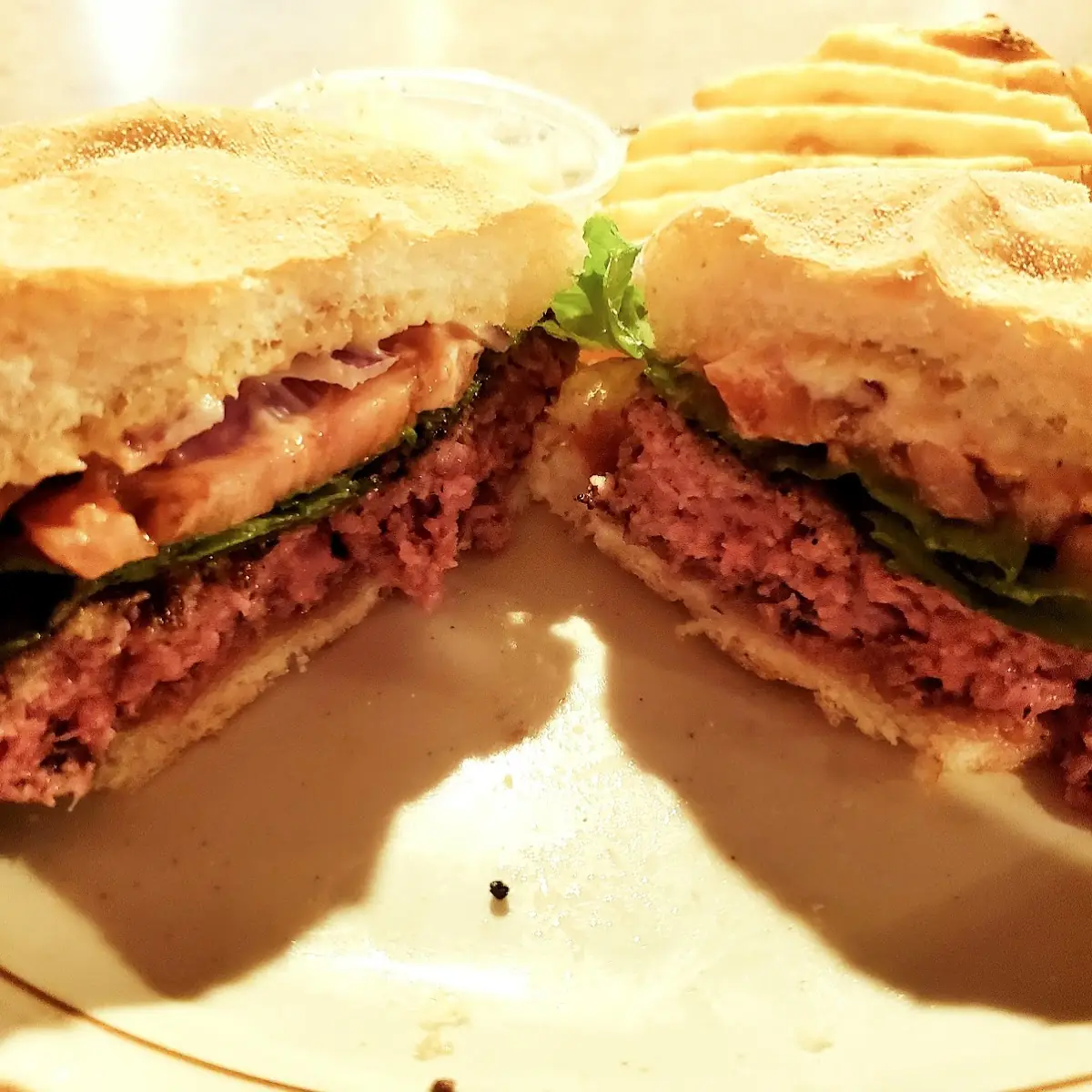 Medium-Rare Hamburger