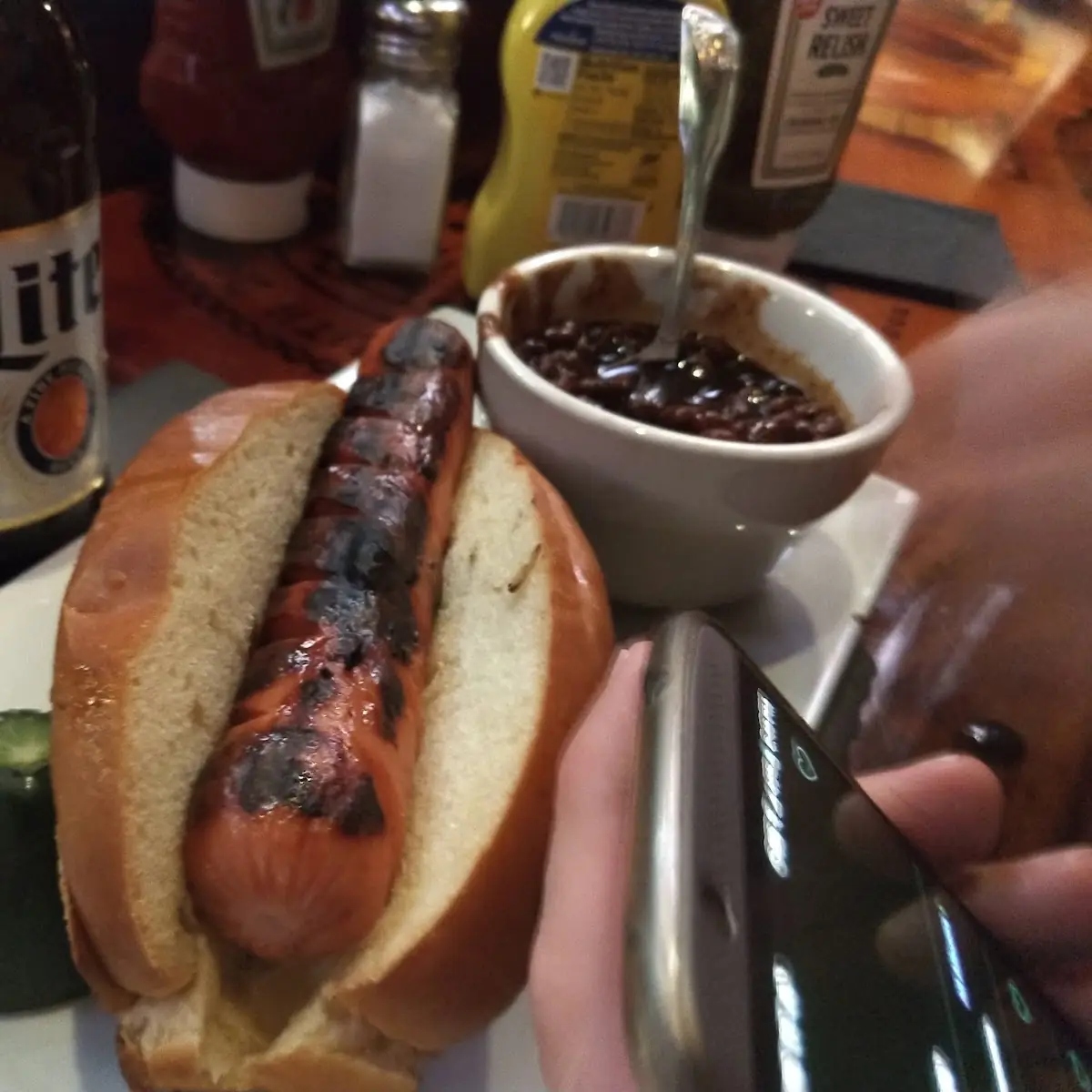 Hot Dog and Baked Beans