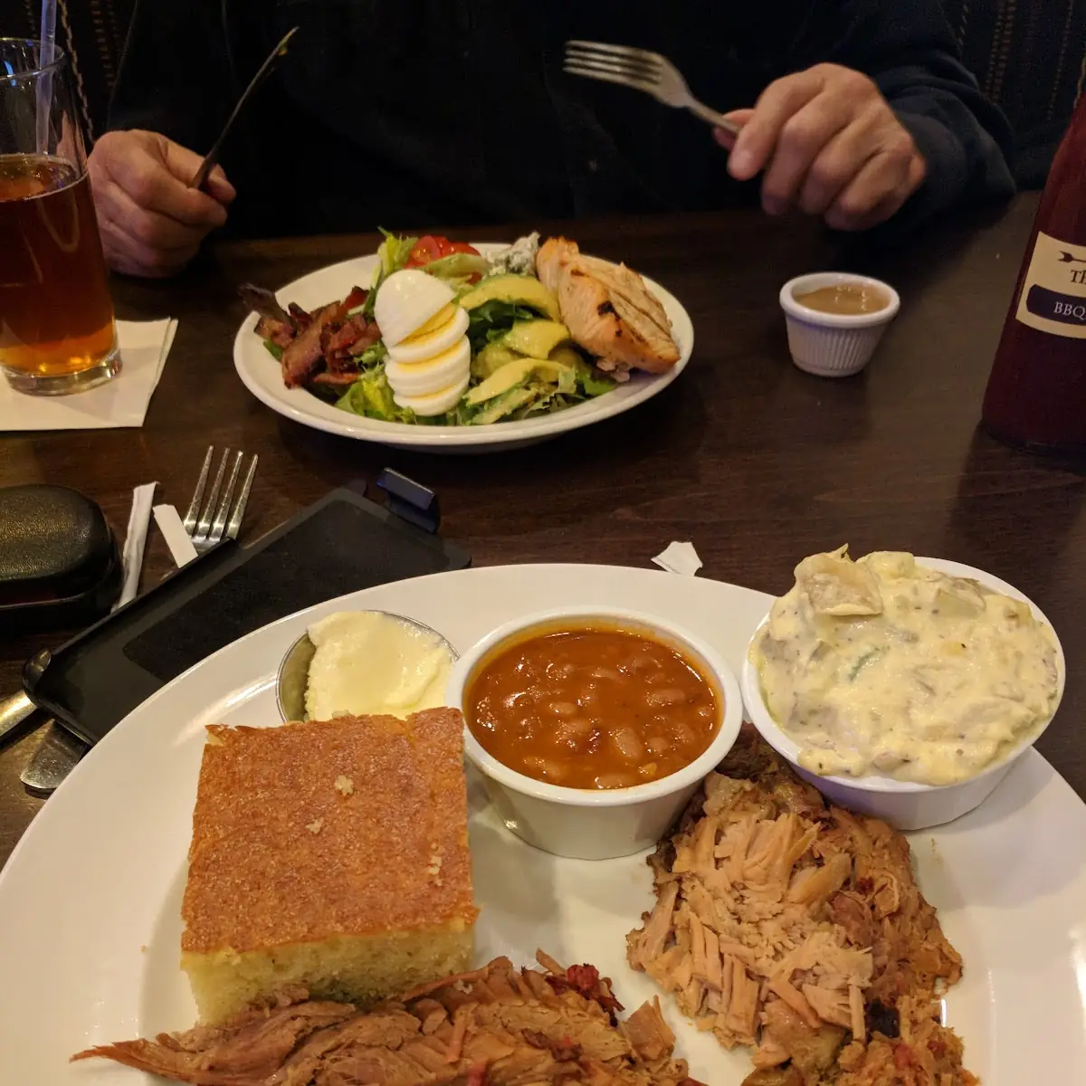 Beef Brisket and Pulled Pork Combo