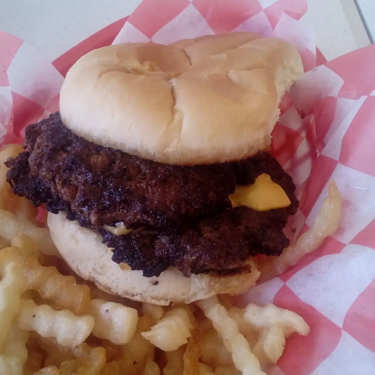 Double Cheeseburger and Fries