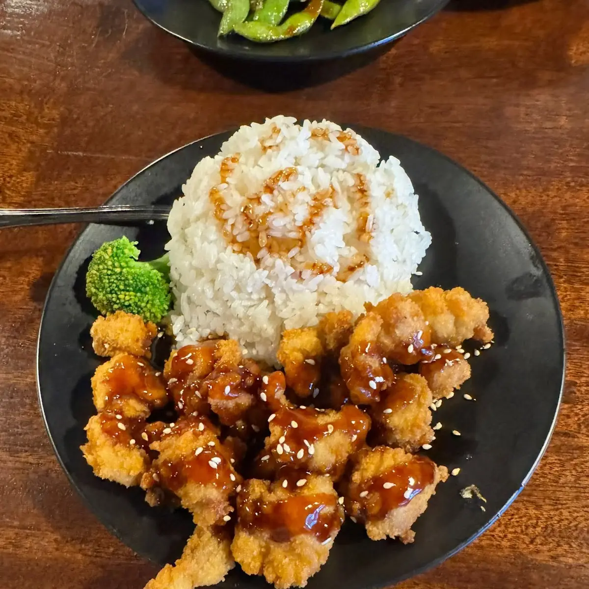 Crispy Teriyaki Chicken Rice Bowl