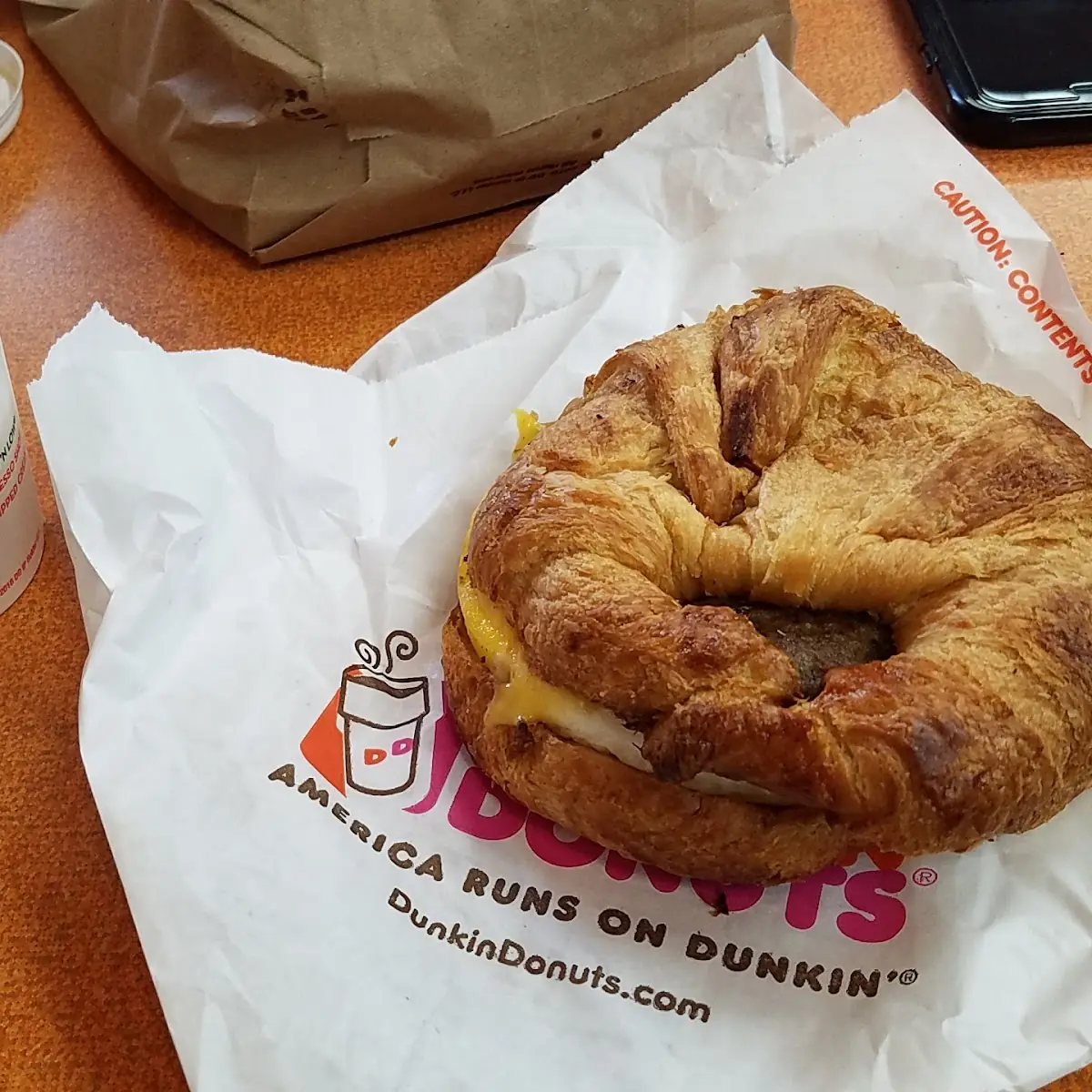 Sausage Egg and Cheese Croissant