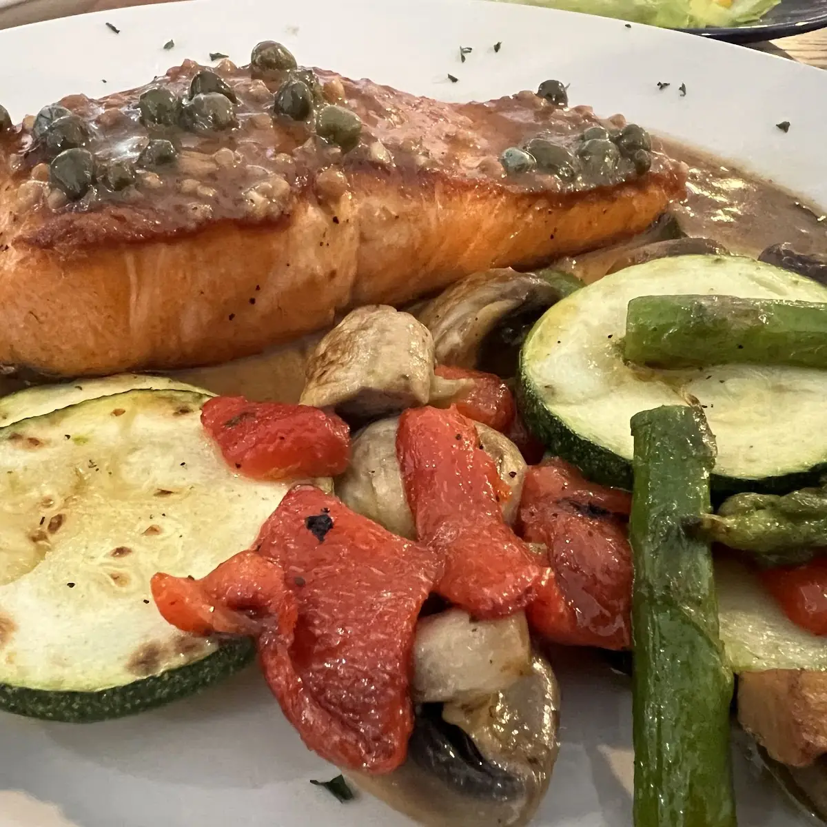 Menier Salmon Grilled Vegetables