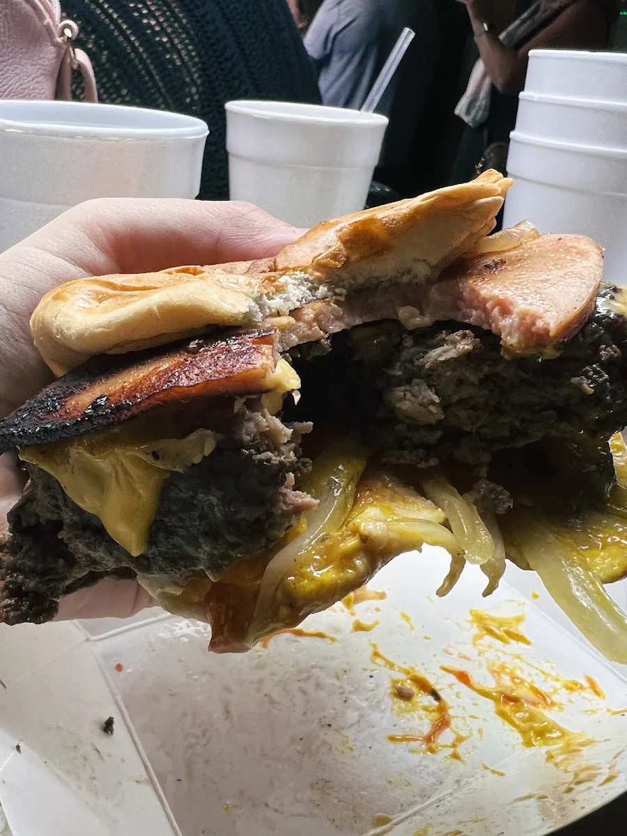Bologna Burger Minus a Bite