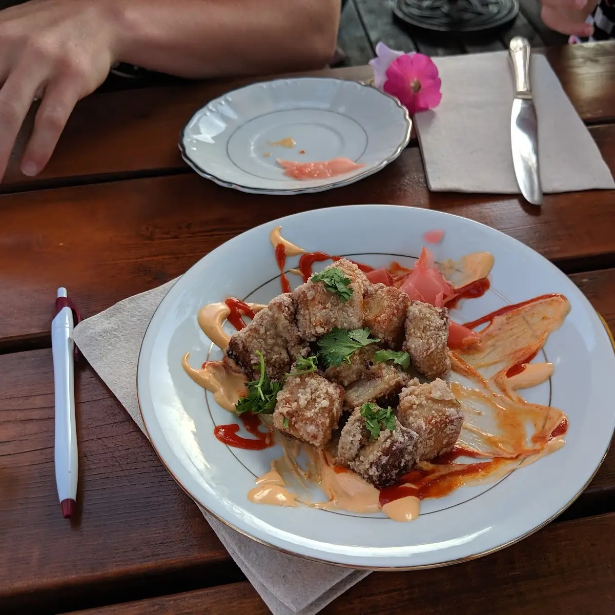 Pork Belly and Maple Powdered Sugar