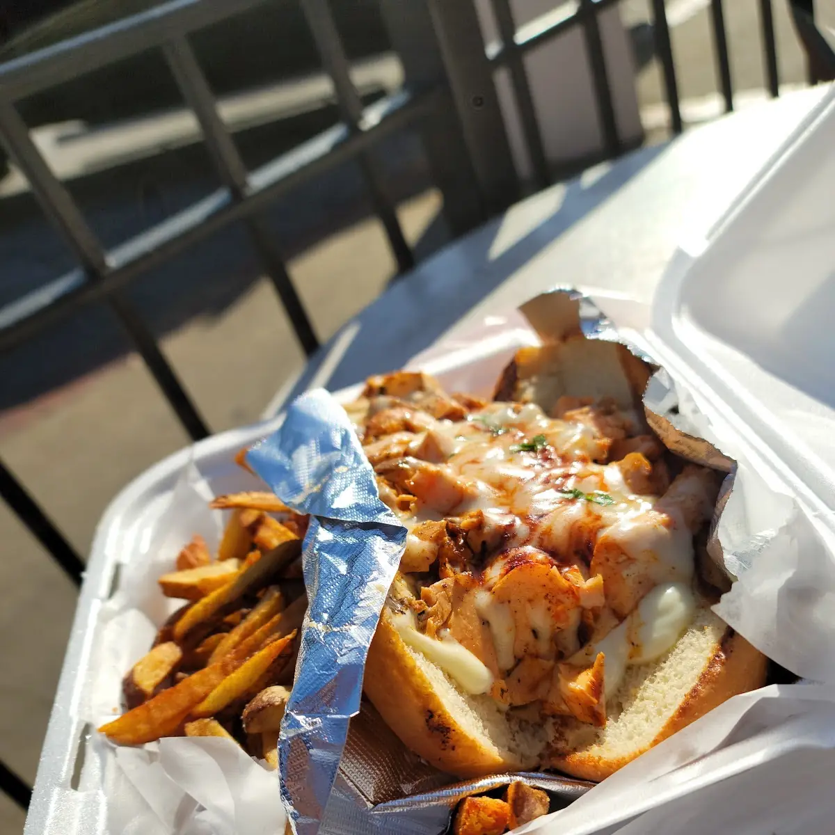 Salmon Philly Sandwich