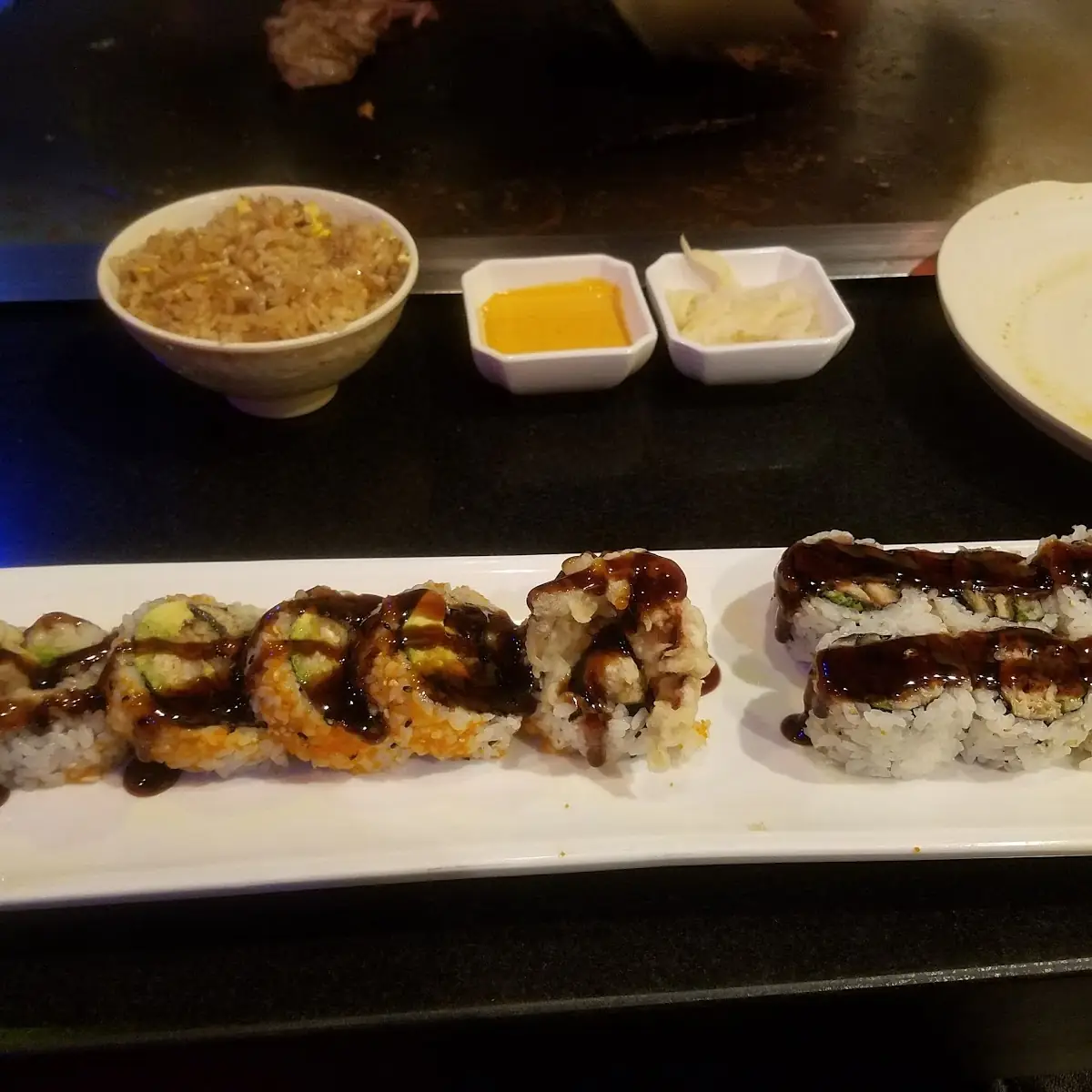 Angel Roll and Salmon Skin Roll