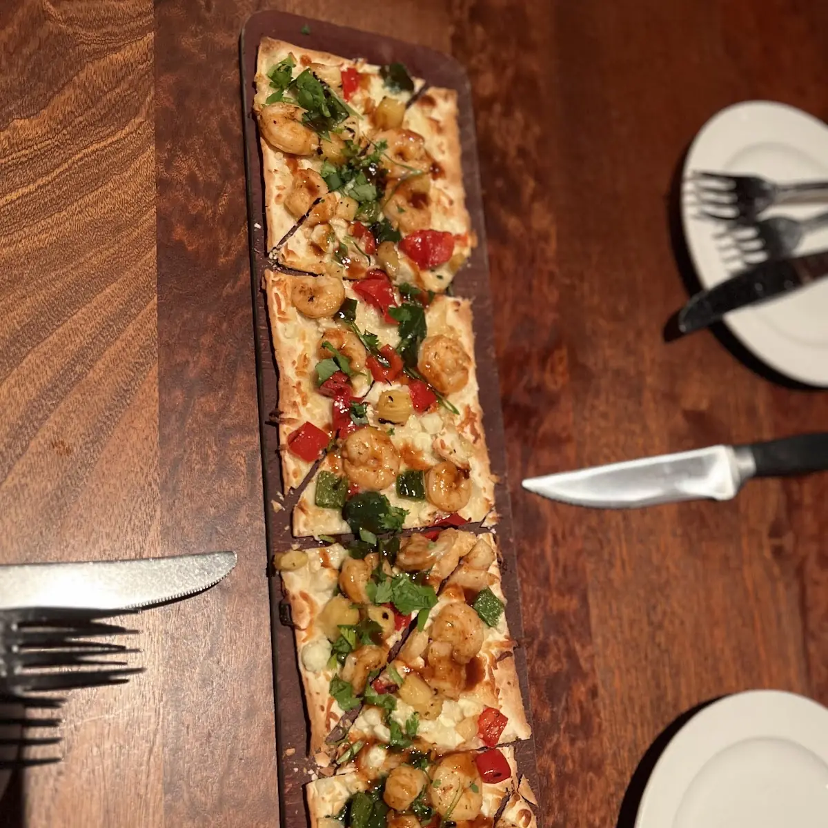 Shrimp Flat Bread