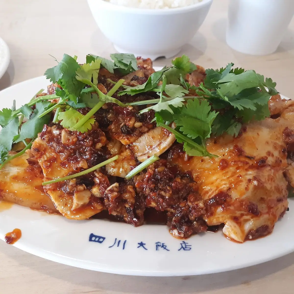 Garlic Pork in Chili Oil