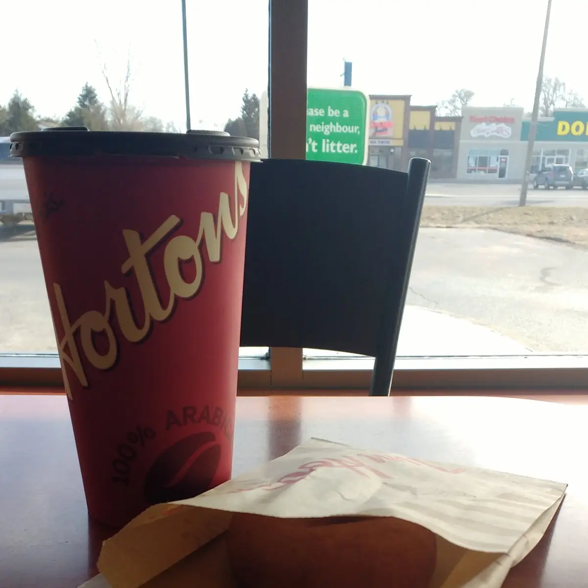 Donut and Coffee, Tim Hortons