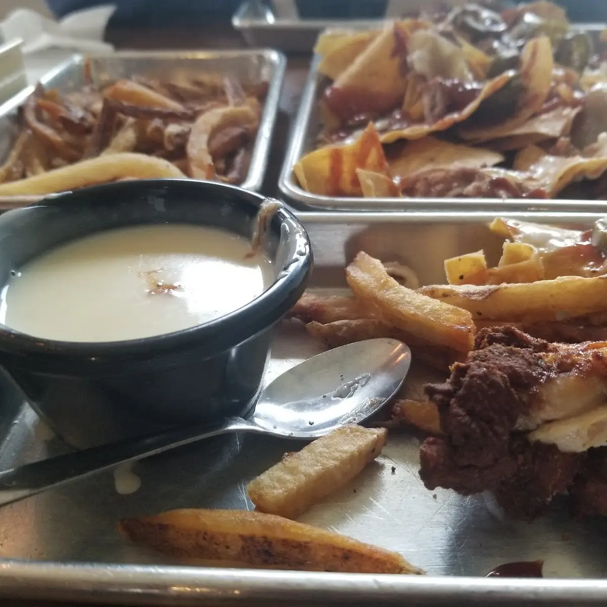 Fries Wings Pull Pulled Pork Nachos