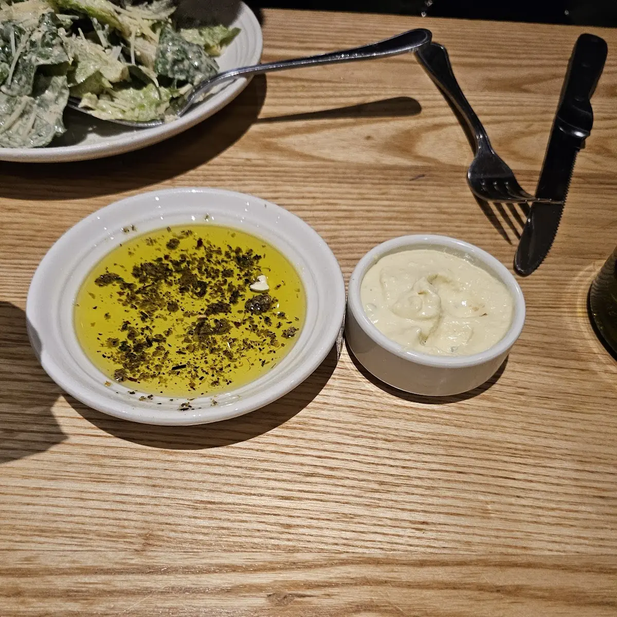 New Bread and Dipping Sauce Trio